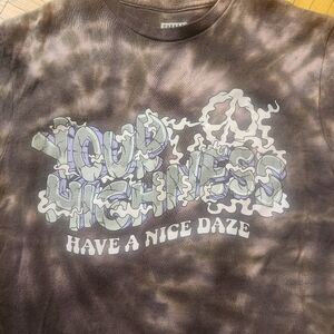 Have A Nice Daze Tie-Dye Graphic Tee - Brown